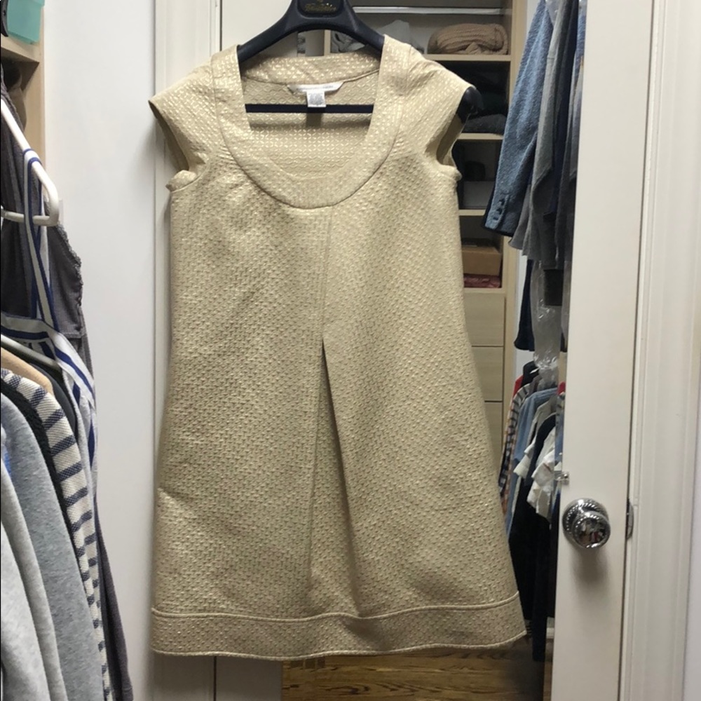 Diane Von Furstenberg Gold Cocktail Dress